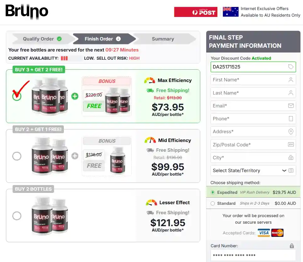 Bruno Bruno Order Page